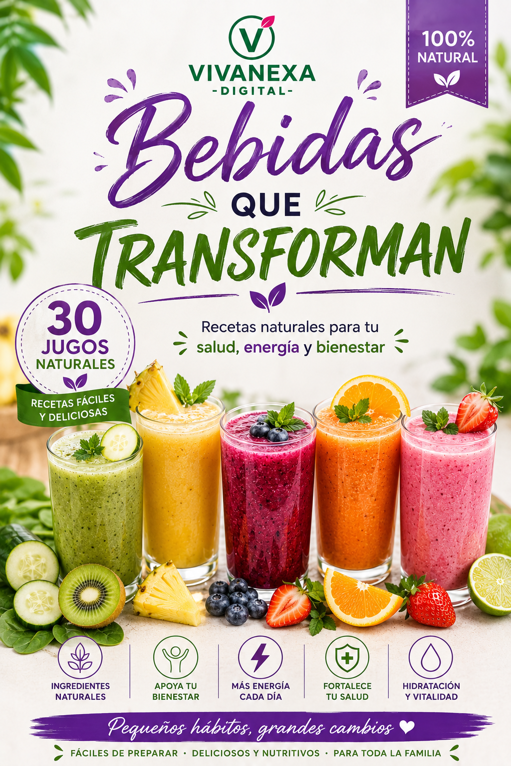Portada de 30 Bebidas que Transforman