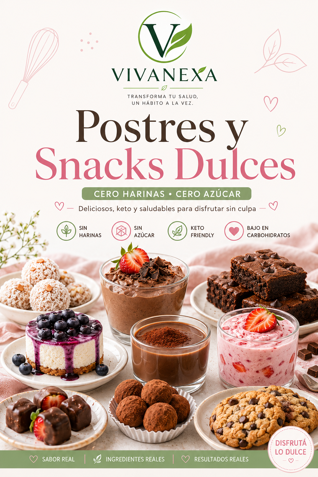 Portada de Postres y Snack cero azucar
